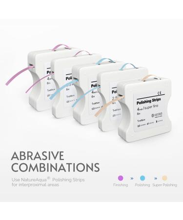 Natureaqua Harz Yellow Tooth Grinding Paper | Dental Polishing Strips 4mm Width - 6m Roll | Interdental Grinding Tool for Optimal Oral Care - Buy Online on GoSupps.com