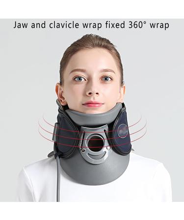 Adjustable Cervical Spine Traction Device - Airbag Neck Collar for Pain Relief & Decompression | 360 Support - Buy Online on GoSupps.com