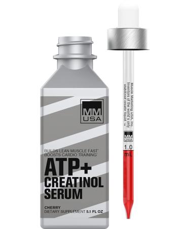 ATP Creatine Serum Pre-Workout Muscle Fuel with Amino Energy. Instant Absorption. High Energy Boost. Speeds Up Lean Muscle Growth, Increases Strength + Endurance, No Loading & No Water Retention
