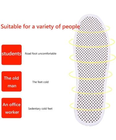Self-Heating Insoles - Portable Foot Warmers Washable Shoe Inserts Skin-Friendly Cushions for Skiing (10 pcs) - Buy Online on GoSupps.com
