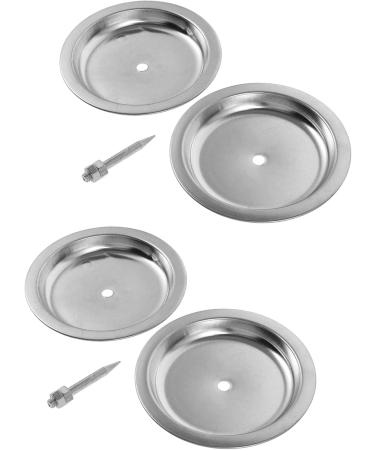Beavorty Moxa Stick Burner Holder - Stainless Steel Metal Plate for Moxa Sticks & Incense Tablets - 2 Piece Set - Buy Online on GoSupps.com