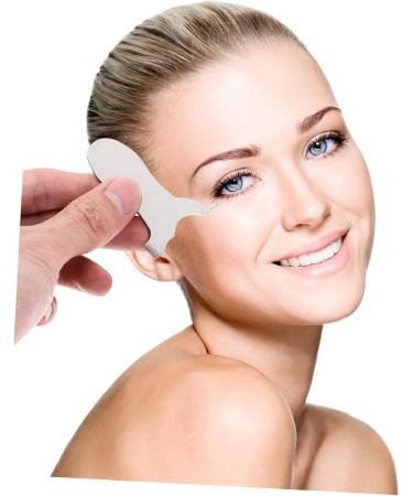 Angoily Cosmetic Bottle Labels Stainless Steel Alphabet Eyelash Brush Assistant Curling Eyelash Comb (Silver T) Tools Supplies Letter Silver Hair Beads - Buy Online on GoSupps.com