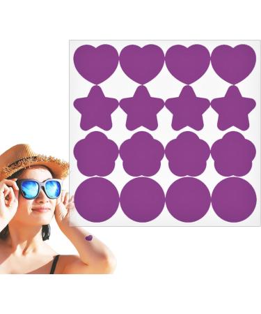 Sunscreen Reminder Stickers | UV Sticker Waterproof Reminder Sunscreen Patches | Color Changing Sunscreen Testing Stickers for Beach Swimming Kids & Adults - Buy Online on GoSupps.com