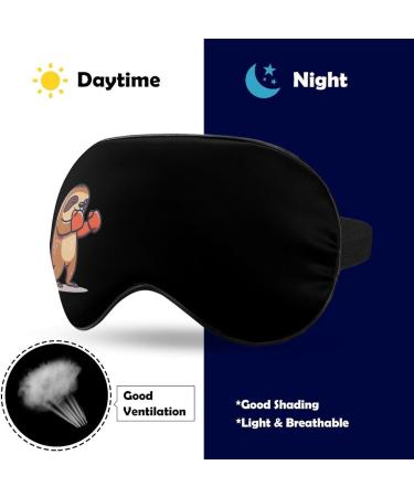 Sloth Boxing Soft Sleep Mask - Adjustable Eye Mask for Travel & Sleep | Blocks Light for Men & Women - Buy Online on GoSupps.com