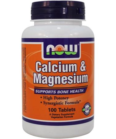 NOW Calcium/Magnesium 1000/500 mg 100 Tablets (Pack of 3) - Buy Online on GoSupps.com