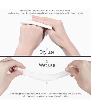 Buy Monochrome Disposable Towels & Cotton Handkerchiefs - 2-Pack Makeup Remover Face & Eye Pads | International Shipping - Buy Online on GoSupps.com