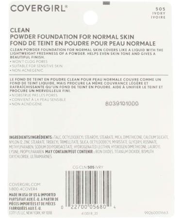CoverGirl Simply Powder Foundation Ivory 505 0.41 oz - Pack of 3 - Buy Online on GoSupps.com