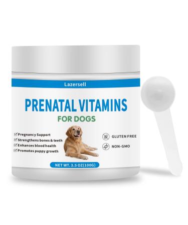 Prenatal Vitamins for Dogs - Aids Healthy Gestation Puppy Development & Milk Production - Packed with Folic Acid Calcium Iron & Key Vitamins - Ideal for Pregnant and Nursing Canines