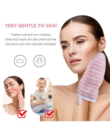 Kinhwa Makeup Removal Glove - Gentle Microfiber Reusable Cleansing Wipe 3 Pieces (Pink) - Eco-Friendly Facial Cleaning with Just Water 13cm x 20cm - Buy Online on GoSupps.com