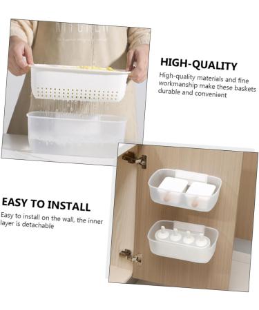 Zerodeko 2pcs Double Layer Drainer Basket Filter Basket Color Contrast - Buy Online on GoSupps.com