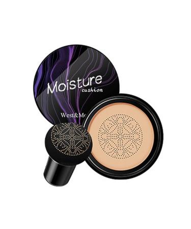 Stronrive CC Air Cushion Cream - Mushroom Air Cushion CC Cream - Long-Lasting Natural Moisturizing Concealer Waterproof Full Coverage BB Cream Controls Oil