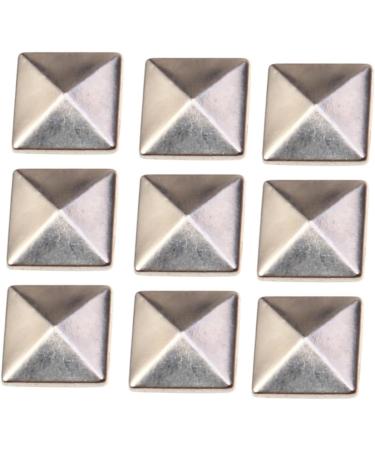 COHEALI 200 Pcs Metal Studs Pyramid Studs Flat Back Metal Spikes Rivet Studs Square Nail Self Made Hot Sheet Silverx2pcs Size 2x2pcs - Buy Online on GoSupps.com
