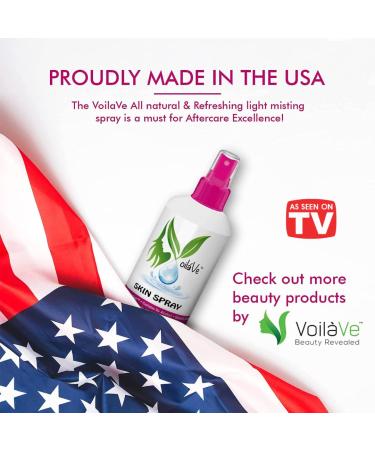 VoilaVe Hypochlorous Acid Spray | 8 fl oz Face & Body Mist - Relief for Scars Irritations Itchy Scalp | Piercing Aftercare Skincare | As Seen On TV | 236ml Topical Solution - Buy Online on GoSupps.com