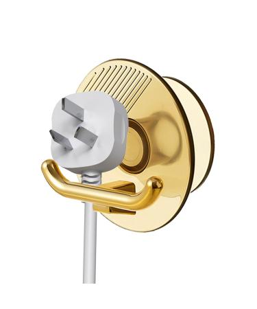 Jacekee connector hook |Cable organizer socket holder |Drill-free key bathrobe hook for the kitchen toothbrush holder storage hooks for coat plugs robes bathroom towel transparent brown