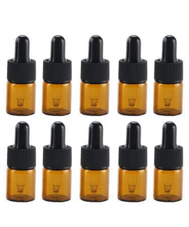BOKIOESDE 20pieces Refillable Glass Dropper Bottle Leak-proof And Portable Essential Oil Container Easy To Clean Glass Droppers 5ml