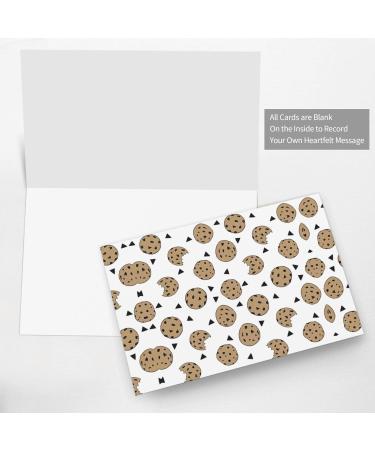 YYHHAOFA Dark Green Cookies Food Chocolate Chip Biscuits Pearl Paper Holiday Card Greeting Card Suitable For Christmas Party Invitations Dark Green One Size - Buy Online on GoSupps.com