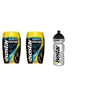 Isostar Hydrate & Perform Grapefruit Fresh 2 cans top plus 0.5l drinking bottle