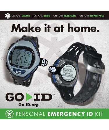 Emergency Medical ID Kit (Medium Green Stainless)