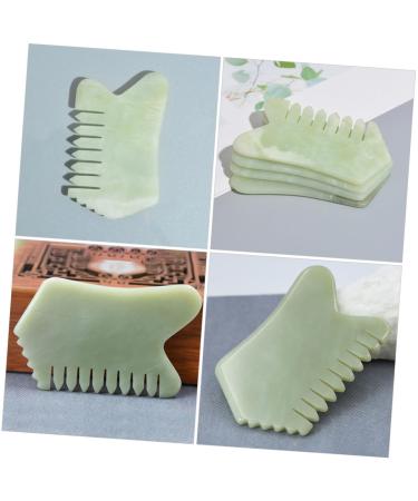 Plafope Jade Massage Comb - Enhance Hair & Scalp with Gua Sha Tool | International Shipping Available - Buy Online on GoSupps.com
