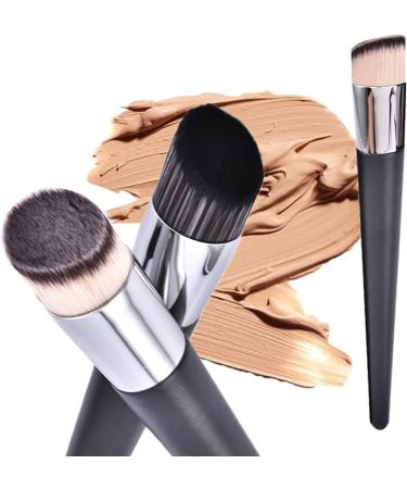 1 Pcs Professional Oblique Head Foundation Brush Powder Concealer Liquid Foundation Face Makeup Brushes Tools Beauty Cosmetics - Buy Online on GoSupps.com
