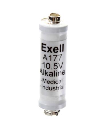 Exell A177 Alkaline 10.5V Battery SURE SM82 Microphone Replaces 7MR9 HD-7D 9.45V 9.8V E-177 EN177A PC177A Eveready E177 A177 S177 1606 1606A 1606M 177A 7LR44 7MR44 7NR44