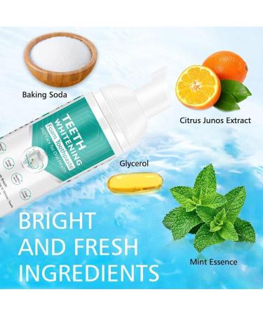 Teeth whitening toothpaste foaming toothpaste powerful anti-stain toothpaste cleans stains protects enamel ultra active foaming toothpaste - Buy Online on GoSupps.com