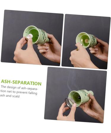 Shop Homsfou Stand Moxibustion Pot & MOXA Stick Holder - Essential Moxibustion Tools | Lotus Ceramics 12.5x7cm | International Shipping Available - Buy Online on GoSupps.com