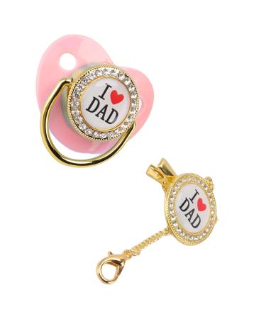TYTOGE Baby Pacifier - BPA Free Silicone for 6-18 Months | Rhinestone Design (Pink) - International Shipping Available - Buy Online on GoSupps.com
