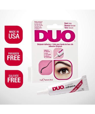 Duo Strip Eyelash Adhesive Dark Tone 0.25 oz - Long-Lasting Glue for Strip Lashes - Buy Online on GoSupps.com