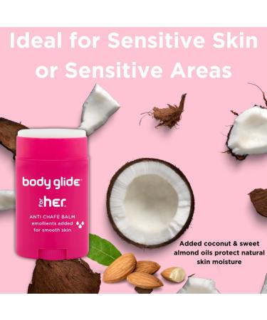Body Glide for Her Moisturizing Anti Chafe Balm Stick (for Canadian Sale Only) 42g - Buy Online on GoSupps.com