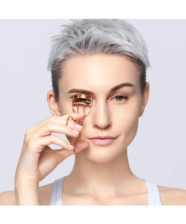 2 Pcs Eyelash Curler Kit - Maxin Metal Lash Curlers with Mascara Applicator & Separator Comb | Rose Gold & Color | International Shipping - Buy Online on GoSupps.com