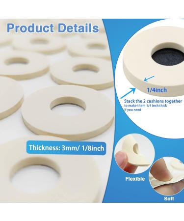 Tikfoam Corn Cushions 80Pcs | Soft Sweatproof Callus Protectors for Feet - 1/8 Thick - Buy Online on GoSupps.com