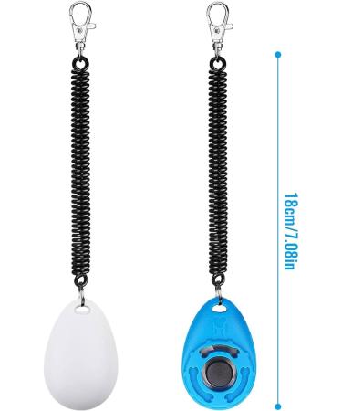 Oyefly Dog Clicker - 2-Pack Large Button Clickers for Dog & Cat Training - Perfect for Dogs Cats and Horses (White & Black) - Buy Online on GoSupps.com
