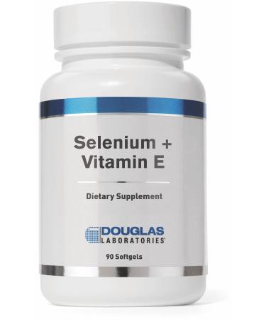 Douglas Laboratories Selenium + Vitamin E | 400 I.U. of Natural Form of Vitamin E and 50 mcg. of Selenium | 90 Softgels Standard Packaging