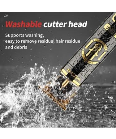 Professional Large Screen Electric Bald Head Razor - LCD Display Haircut Tool for Hairdressers | Platinum Dragon - Buy Online on GoSupps.com