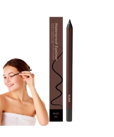 Eye Pencil - 2 in 1 Smudge-Proof Eyebrow Pencil and Eyeliner Pen - Smooth and Waterproof Beauty Makeup with Eyebrow Pen for Travel Swimming and Evenings