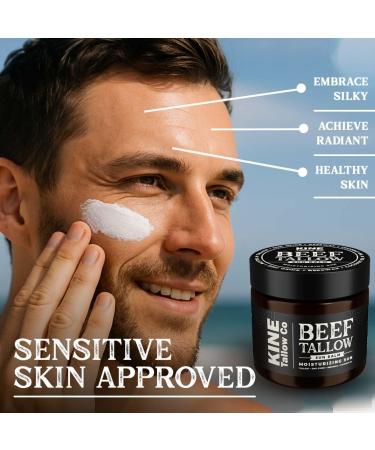 Kine Tallow Co. Moisturizing Tallow Sun Balm Zinc Oxide Protection Natural Ingredients with Beeswax and Coconut Oil - Buy Online on GoSupps.com