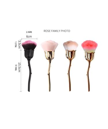 Rose Makeup Brushes Set | Large Cosmetic Powder & Blush Brushes for Flawless Beauty | International Shipping Available - Buy Online on GoSupps.com