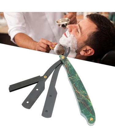 Foldable Manual Razor - Professional Straight Edge Razor with Acrylic Handle Stainless Steel Portable & Safe for Home Salon & Hairdresser - Buy Online on GoSupps.com
