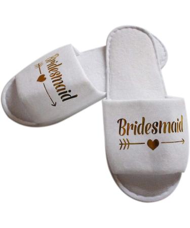 Hotel Disposable Bridal Wedding Slippers | Bridesmaid Pajama Party Decor - Buy Online on GoSupps.com
