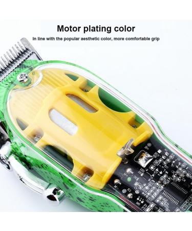 Professional Rechargeable Hair Clippers - Transparent Electric Shaver for Salon & Home Use - Buy Online on GoSupps.com
