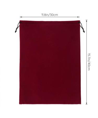Segbeauty Blow Dryer Bag | Satin Lined Storage Organizer for Hair Tools | 11.8x15.7 inches Wine Red Velvet Travel Pouch - Buy Online on GoSupps.com