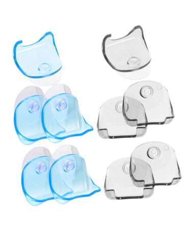 Frcolor 10st razor hook with suction cup wall holder for razor bathroom shower hook holder for bathroom razor shaver holder for men plastic brush holder manual