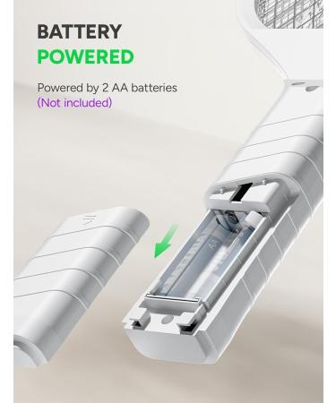 Buzbug Electric Fly Zapper - Handheld Insect Swatter 3800V Heavy Duty - Indoor Use - SA002 White - International Shipping Available - Buy Online on GoSupps.com