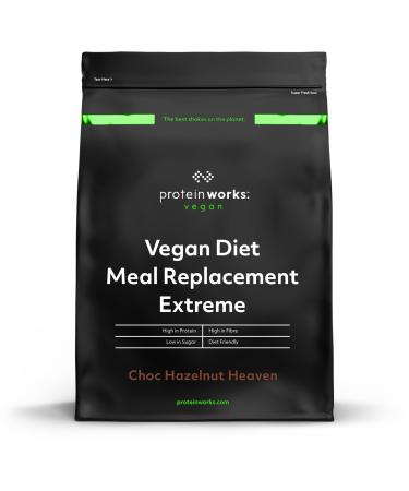 Protein Works - Vegan Diet Meal Replacement Extreme | Plant Based Meal Replacement Shake | Added Vitamins | Aids Weight Loss | 33 Servings | Chocolate Hazelnut Heaven | 2kg Choc Hazelnut Heaven 2 kg (Pack of 1)