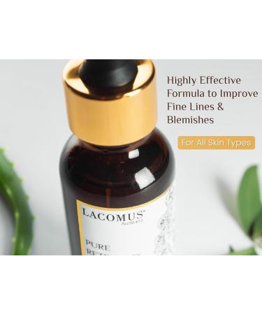 Pure Retinol 1% in Squalane Essence & Vitamin C - Skin Renewal & Glow Enhancer | Natural Ingredients | LACOMUS Australia - International Shipping Available - Buy Online on GoSupps.com