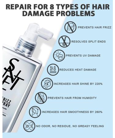 Hair Wax Stick Anti-Frizz Smoothing Spray for Hair with Shine and Split End Repair - 6.7fl oz - Buy Online on GoSupps.com