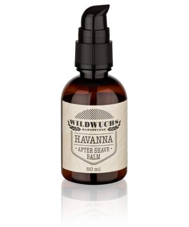 After Shave Balm Men HAVANNA by Wildwuchs Beard Care - Aftershave Men Balm Gel with Aloe Vera (1 x 50 ml) - Buy Online on GoSupps.com