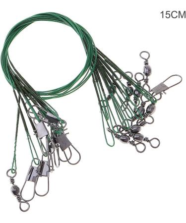 Origlam 20-Piece 15cm Fishing Wire Set | Stainless Steel Fishing Leader with Vertebrae & Push Buttons - International Shipping Available - Buy Online on GoSupps.com