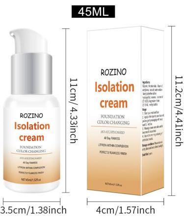 BB Cream Foundation | Color Changing Light Concealer 45ml | Skin Care Products Gift for Mother Girlfriend Friends Classmates Colleagues and Colleagues Voihamy - Buy Online on GoSupps.com